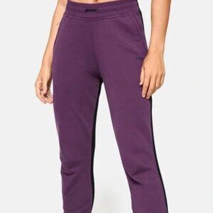 Outdoor Voices Two-Toned Sweatpants - Black and Purple - Size Small